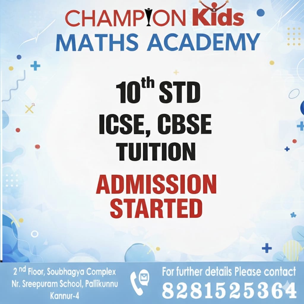 Champion Kids Maths Academy Pallikkunnu Kannur